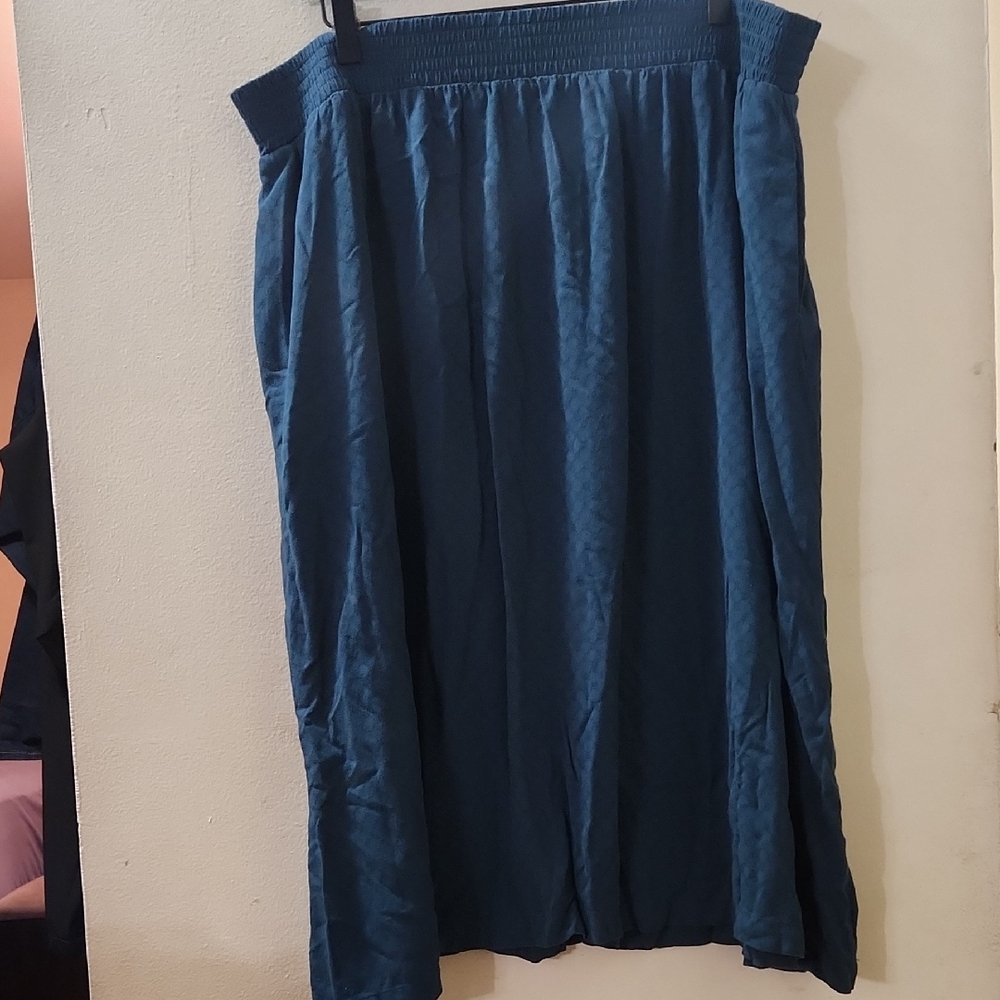 Croft & Barrow Deep Blue A-Line Skirt